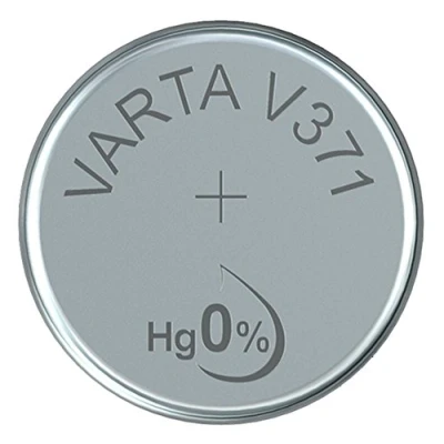 Abbildung von VARTA 14501371 Knopfzellen Batterie V371 mit 1,5 Volt, Kapazität 44 mAh, chemisches System Silberoxid, für elektronische Alltagsgeräte zur Sicherstellung einer optimalen Energieversorgung