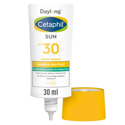 Abbildung von Cetaphil Sun Daylong SPF30 SENS Gelfluid Gesicht Sonnenschutz, Damen, Größe: 30 ml,