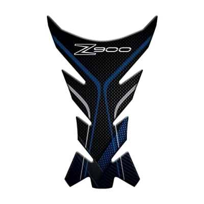 Abbildung von Motorcycle Tankpad aus Harz, selbstklebend, 3D Effekt, kompatibel mit Kawasaki Z900 (blau)
