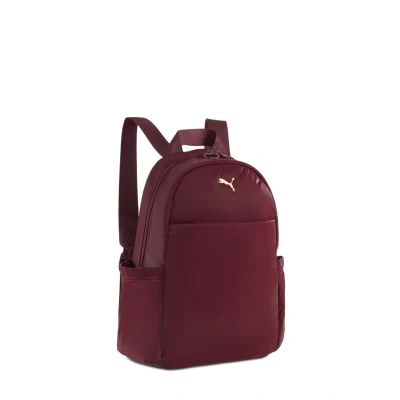 Abbildung von PUMA UP 12L Small Backpack Women, Accessoires, Ruby Shimmer/Metallisch Gold Logo, OSFA