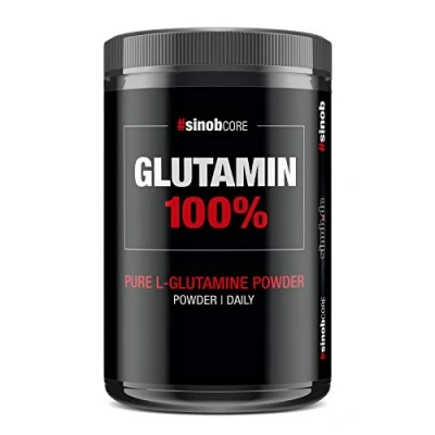 Abbildung von Glutamin 100% Pures L Pulver Hochdosiert 1 x 500 g. Geschmacksneutral in freier Form, Rein und ohne Zusätze. Vegan, Glutenfrei &amp; Laktosefrei