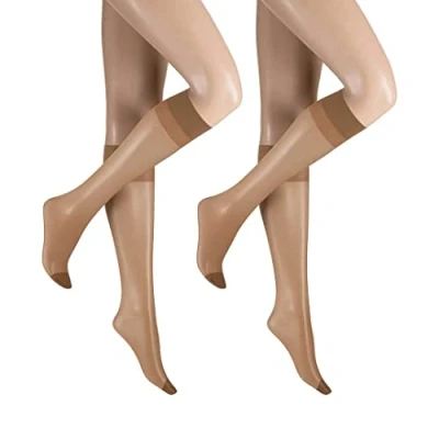 Abbildung von KUNERT Damen 120002031 Lilly Lafina Kniestrümpfe, HAVANNA, 35 41 EU