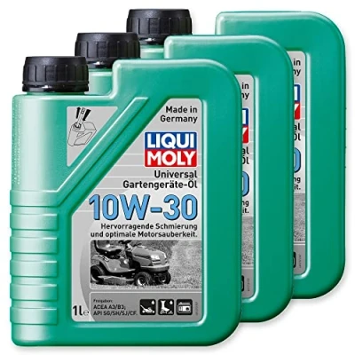 Abbildung von 3x LIQUI MOLY 1273 Universal Gartengeräte Öl 10W 30 4 Takt 1L