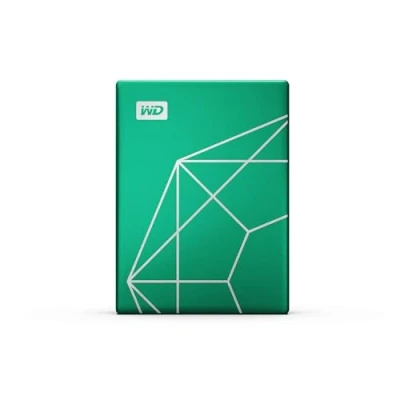 Abbildung von WD My Passport Ultra tragbare Festplatte, 2 TB, 20. Jubiläum, Smaragd Laufwerk, USB C, mit Backup Software und Passwortschutz WDBJXT0020BGN WESN