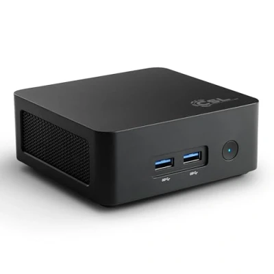 Abbildung von Mini PC CSL Narrow Box Black Windows 11 Home, Intel N100 4X 3400 MHz Turbotakt, 500 GB M.2 SSD, 16 DDR4 RAM, UHD Grafik, HDMI 2, USB 3.2, BT 5.2, AX WLAN