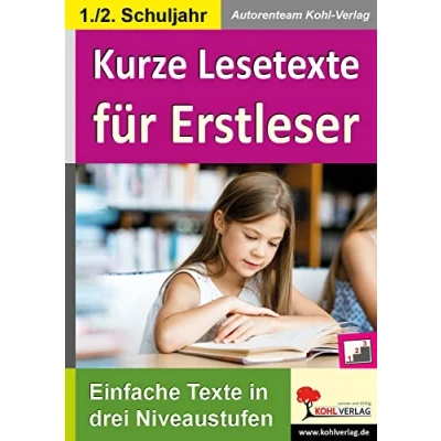 Abbildung von Kurze Lesetexte für Erstleser: Einfache Texte in drei Niveaustufen