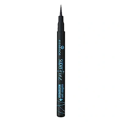 Abbildung von essence cosmetics superfine eyeliner pen WATERPROOF, Eye Liner black, schwarz, wasserfest, vegan, ohne Parfüm (1ml)