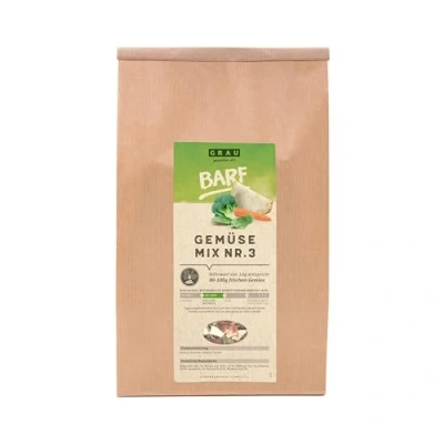 Abbildung von GRAU das Original Trockengemüsemischung zum BARFen für Hunde Gemüsemix &quot;Mischung Nr. 3&quot;, 1er Pack (1 x 1,2 kg), Ergänzungsfuttermittel