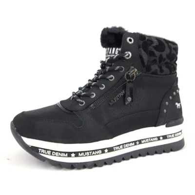 Abbildung von Mustang Snowboot/Winterstiefel, Damen, Größe: 38, Zwart Schuhe