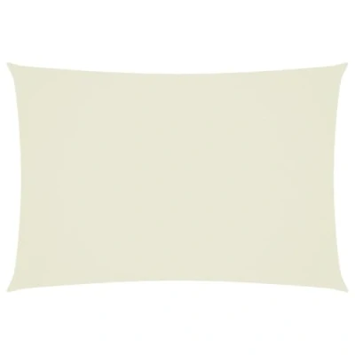 Abbildung von vidaXL Sonnensegel Wasserfest Sonnenschutz Windschutz Sonnendach UV Schutz Garten Terrasse Balkon Oxford Gewebe Rechteckig 3x5m Creme