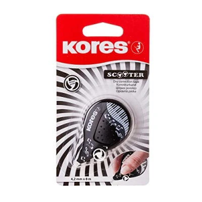Abbildung von Kores KR84972 Korrekturroller, 8 m x 4.2 mm, schwarz/weiß