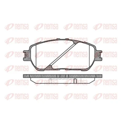 Abbildung von REMSA 0898.00 Bremsbelagsatz Vorderachse TOYOTA: Previa / Estima II, Camry V Limousine