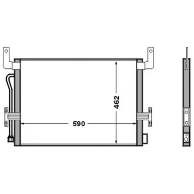 Abbildung von MAHLE ORIGINAL AC 524 000S Klimakondensator ohne Trockner 8,0 588