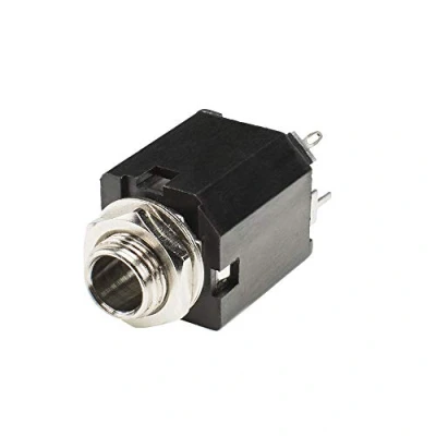 Abbildung von HICON 6,3mm Klinke Einbaubuchse Vertikal 2 pol Mono Weiblich Löttechnik Audio HI J63M PVM