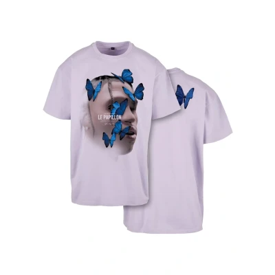 Abbildung von Upscale by Mister Tee LE Papillon Oversize Tshirt print, Größe: Medium, Lilac