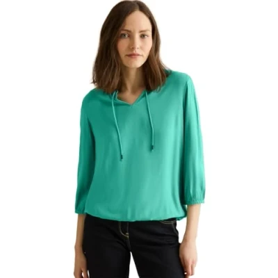 Abbildung von Cecil IN Unifarbe Bluse, Damen, Größe: XL, Grün