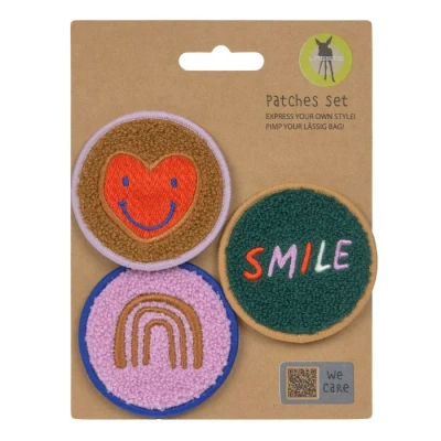 Abbildung von LÄSSIG Anhänger und Patches Set (3 STK.) mit Druckknopf/School Smile/Heart