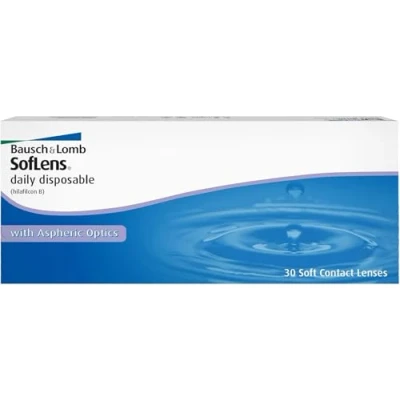 Abbildung von Bausch + Lomb SofLens Daily Disposable Tageslinsen, sphärische Kontaktlinsen, weich, 30 Stück BC 8.6 mm / DIA 14.2 4.00 Dioptrien