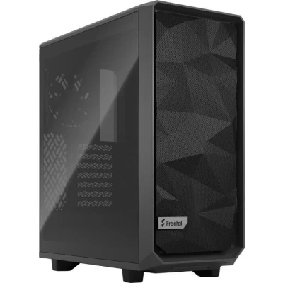 Abbildung von Fractal Design Meshify 2 Compact Gray ATX Flexible High Airflow Light Tinted Tempered Glass Window Mid Tower Computer Case