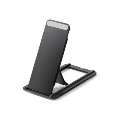 Abbildung von CTRLZS Universeller Tablet Ständer, Faltbar, Tragbar, Selbstklebende Halterung für Den Schreibtisch, E Reader Halterung, Halter, Schwarz