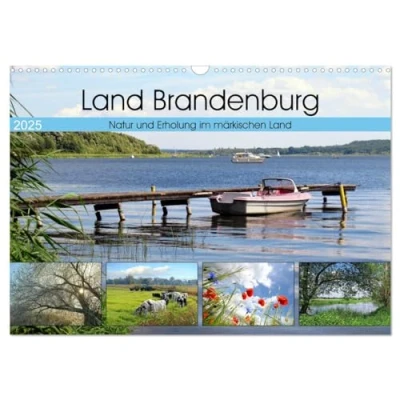 Abbildung von Land Brandenburg Natur und Erholung im märkischen (Wandkalender 2025 DIN A3 quer), CALVENDO Monatskalender