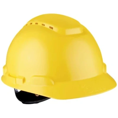 Abbildung von 3M H700NVG Schutzhelm H700 Serie mit Ratsche und Kunststoffschweißband, Gelb