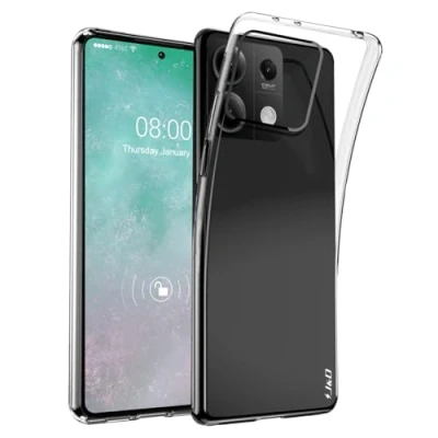 Abbildung von J&amp;D Case Kompatibel für Xiaomi Redmi Note 13 Hülle, Leichtgewichtig Ultra Durchsichtig Stoßfest Schützend Dünn Silikon Stoßschutzhülle 13, Transparent