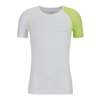 Abbildung von FALKE Herren Baselayer Shirt Ultralight Cool M S/S TS Funktionsmaterial schnelltrocknend 1 Stück, Weiß (White 2860) Trend, L
