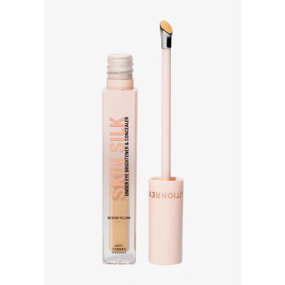 Abbildung von Revolution Skin Silk Radiant Serum Augenaufheller Hydratisiert und glättet mit Hyaluronsäure Squalan Vegan &amp; Cruelty Free Medium Yellow 4 ml