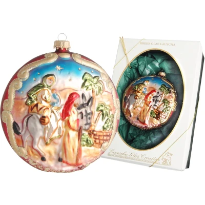 Abbildung von Krebs Glas Lauscha Weihnachtsbaumkugel &quot;Reise nach Bethlehem&quot;, (1 St.), mundgeblasen