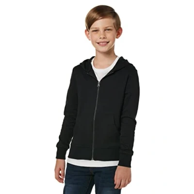 Abbildung von Jack &amp; Jones Junior Jjebasic ZIP HOOD JNR Strickjacke für Kinder, Größe: 128, Black