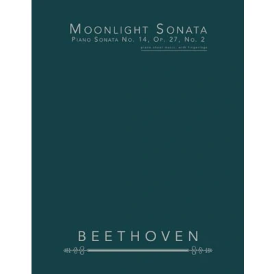 Abbildung von Moonlight Sonata, piano Sonata No. 14, Op. 27, 2: sheet music, with fingerings