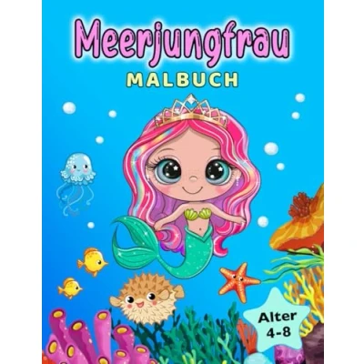 Abbildung von Meerjungfrau Malbuch: für Kinder von 4 8 Jahren