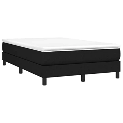 Abbildung von vidaXL Boxspringbett mit Matratze Bettgestell Doppelbett Polsterbett Bett Hotelbett Bettrahmen Lattenrost Schlafzimmerbett Schwarz 120x200cm Stoff