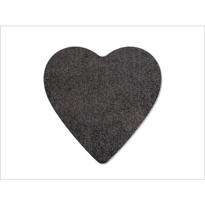Abbildung von Keilbach Designprodukte, amore.darkgrey, 04 4325, Fußmatte, hochwertiger Flor, maschinenwaschbar, 78 cm x 75 cm, Höhe 0,9