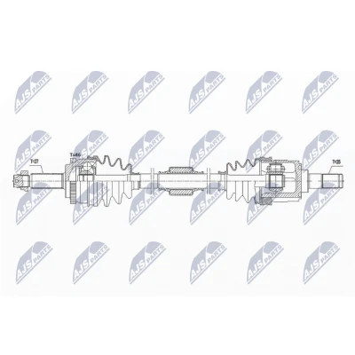 Abbildung von Antriebswelle NTY NPW HY 579