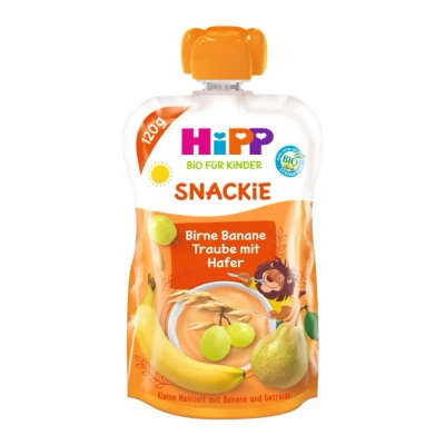 Abbildung von Hipp Bio Snackie Birne Banane Traube mit Hafer 1+ 120G