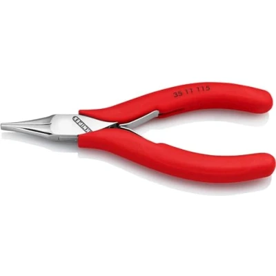 Abbildung von Knipex 35 11 115, Spitzzange, 4 mm, 2,25 cm, Stahl, Kunststoff, Rot