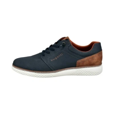 Abbildung von bugatti Herren Sneaker, Männer Schnürer,Halbschuhe,Freizeitschuhe,Schnuerschuhe,Schnuerer,straßenschuhe,Schnuerung,dunkelblau (4100),43 EU / 8.5 UK