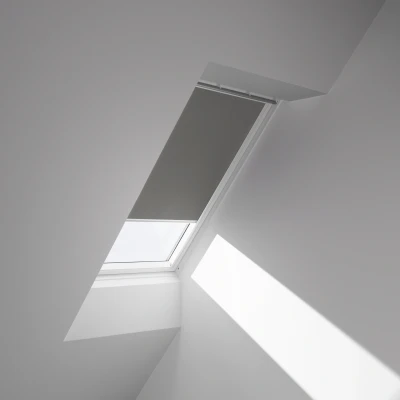 Abbildung von VELUX Verdunklungsrollo &quot;DKL CK02 0705SWL&quot;, verdunkelnd, Verdunkelung, ohne Bohren, in Führungsschienen, weiße Führungsschienen &amp; Griffleiste