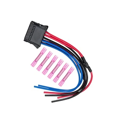 Abbildung von MangWany Gebläsemotor Widerstandsverdrahtung mit Anschluss Zopfkabelbaum Reparatur 8200729298 für Megane Clio Scenic Twingo 10 polig