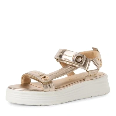 Abbildung von Marco Tozzi Plateausandalette, Damen, Größe: 38, Platinum Schuhe