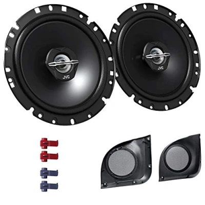 Abbildung von JVC CS J1720X Lautsprecher mit Einbauset passend für FIAT Punto (188) 1999 2007 Türen vorne 600 W 170mm 2 Wege Koax