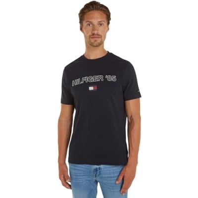 Abbildung von Tommy Hilfiger 85 TEE Tshirt print, Herren, Größe: XS, Desert sky