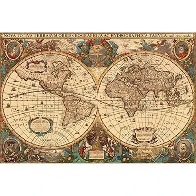 Abbildung von Puzzle 3000 Teile Erwachsene Holz Antike Weltkarte für Kinder 48.03x31.88 Zoll (122 x 81cm)