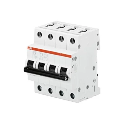 Abbildung von ABB S200 MCB Leitungsschutzschalter Typ C, 4 polig 63A 400V, Abschaltvermögen 6 kA System Pro M Compact