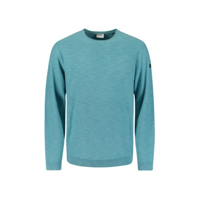Abbildung von NO Excess Crewneck Strickpullover, Herren, Größe: Small, Azure