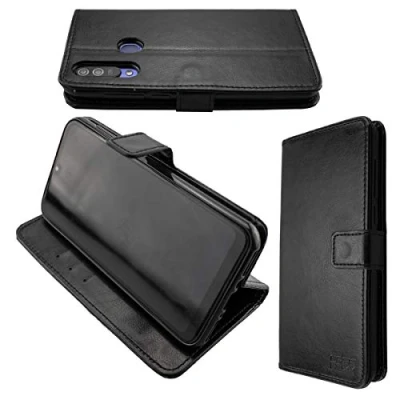 Abbildung von caseroxx Handy Hülle Tasche kompatibel mit Beafon M6 Bookstyle Case Wallet in schwarz