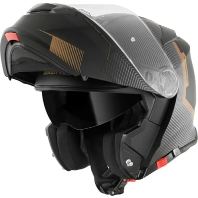 Abbildung von Bogotto H271 Wayke Klapphelm, schwarz matt/braun, M