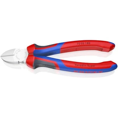 Abbildung von KNIPEX Seitenschneider mit Comfort Griffen verchromt 180 mm 70 05 SB